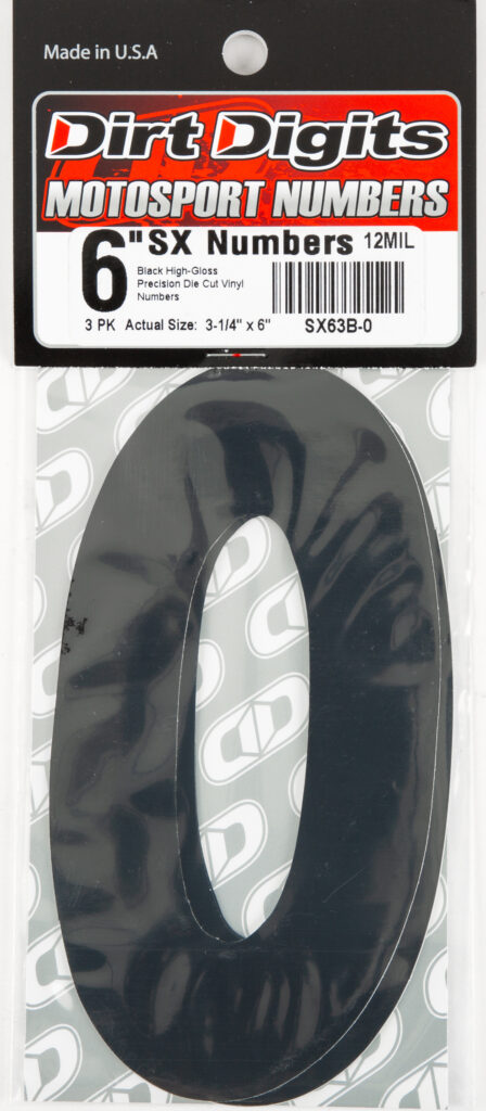 Super X Competition Stick-on Numbers