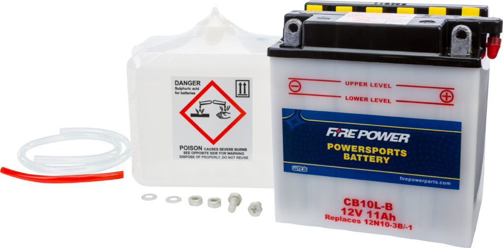 12V Heavy Duty Battery w/Acid Pack