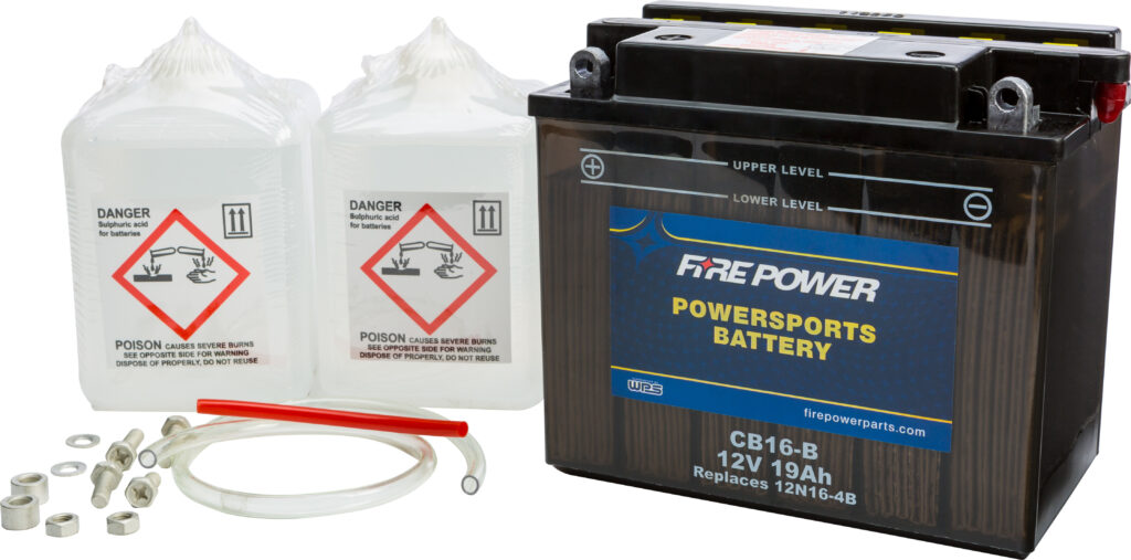 12V Heavy Duty Battery w/Acid Pack