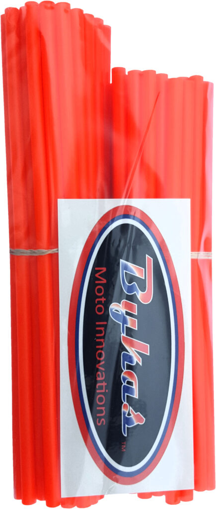 SPOKE WRAPS NEON ORANGE 72/PK 21"/19"