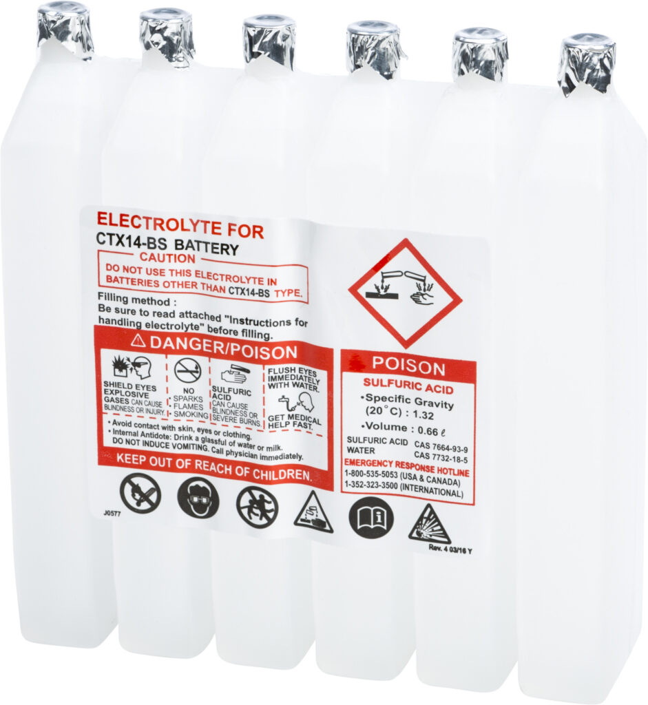 Sealed Battery Electrolyte Pack