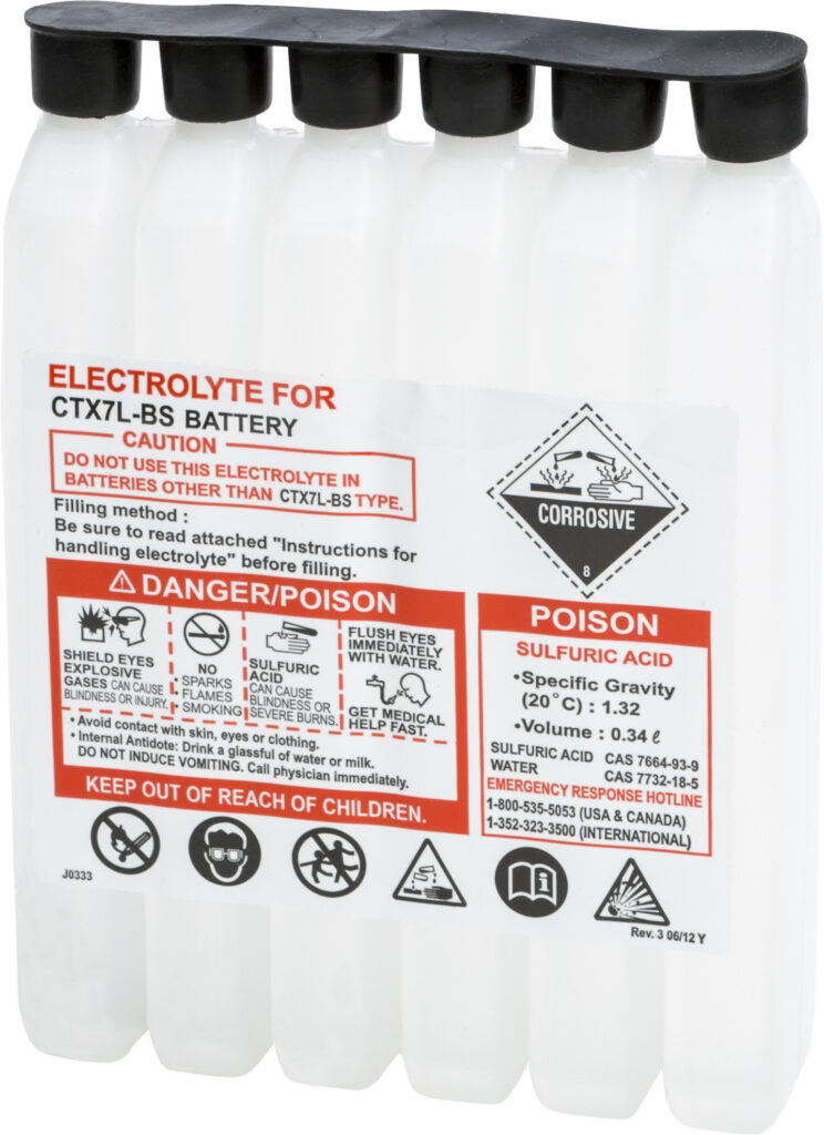 Sealed Battery Electrolyte Pack