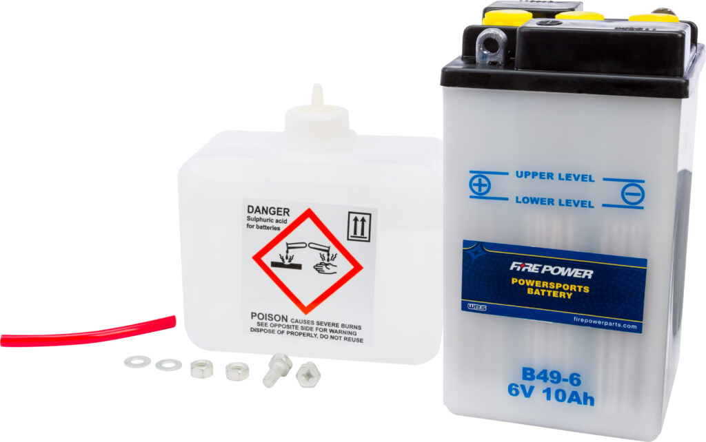 6V Standard Battery w/Acid Pack