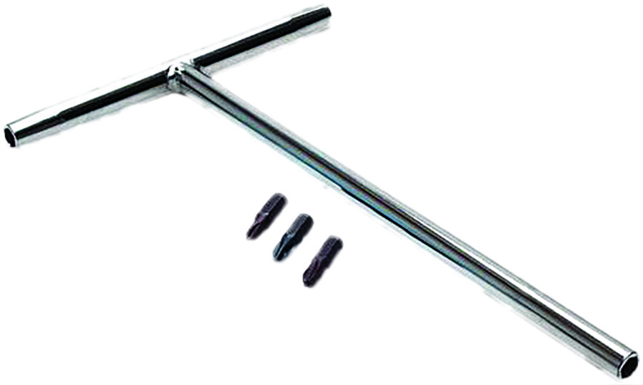 T-HANDLE BIT DRIVER W/NO. 1 2 3 JIS CROSS-HEAD BITS