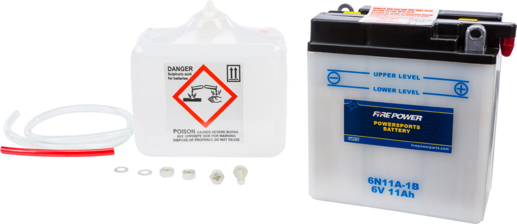 6V Standard Battery w/Acid Pack