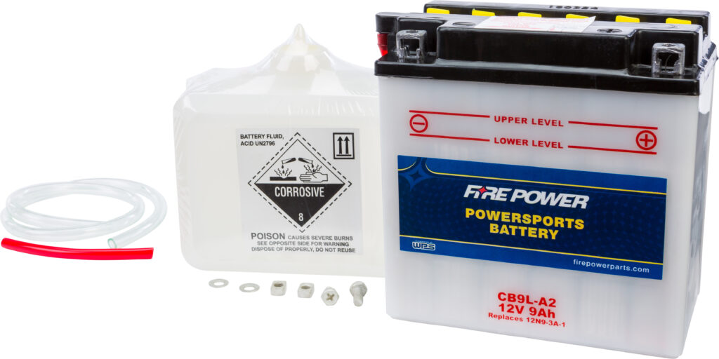 12V Heavy Duty Battery w/Acid Pack