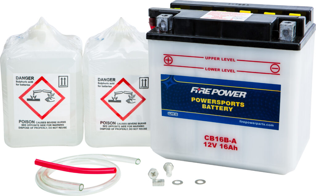 12V Heavy Duty Battery w/Acid Pack