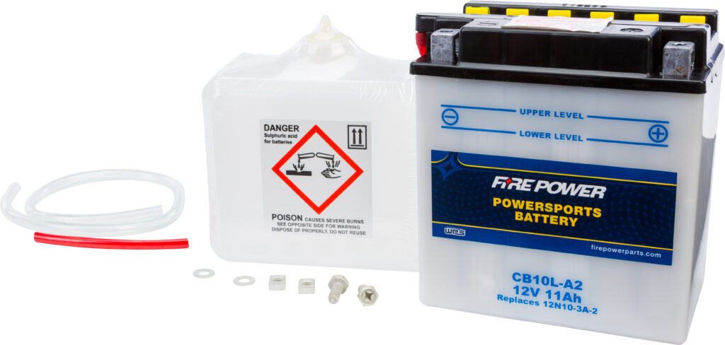12V Heavy Duty Battery w/Acid Pack