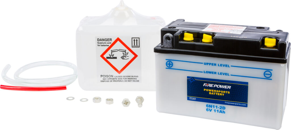 6V Standard Battery w/Acid Pack