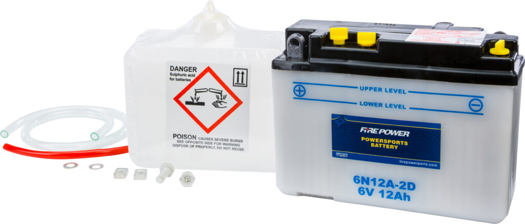 6V Standard Battery w/Acid Pack
