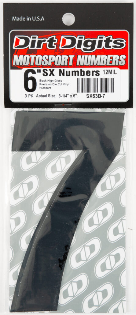 Super X Competition Stick-on Numbers