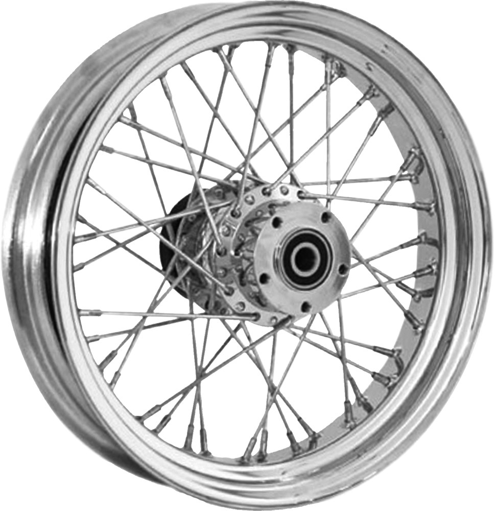 RR 40-SPK CHROME 16X3.5 BT/XL-HUB 1" AXL 00 LTR