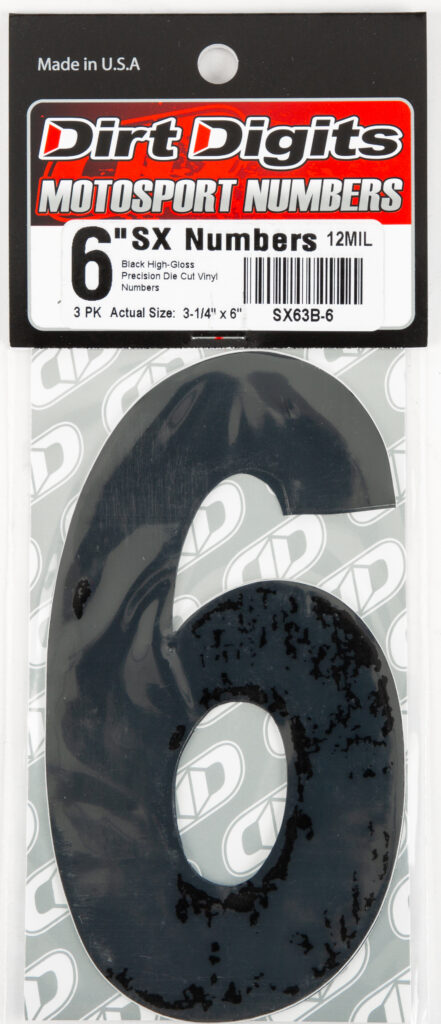 Super X Competition Stick-on Numbers