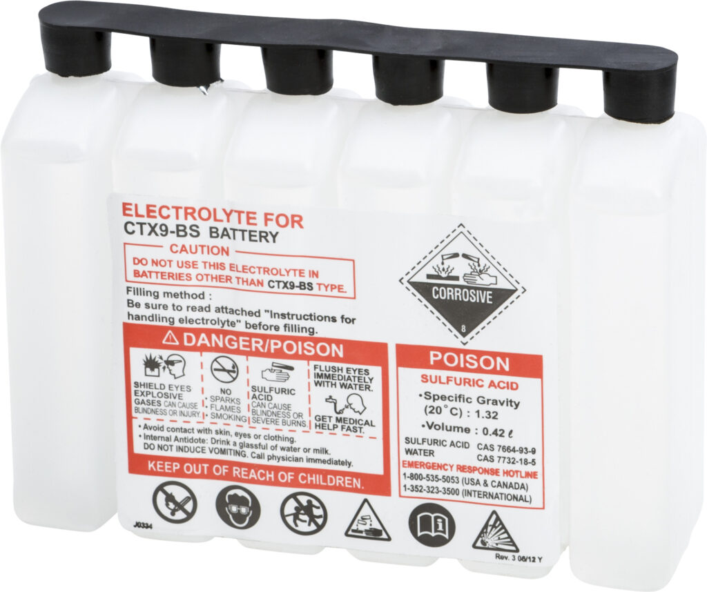 Sealed Battery Electrolyte Pack