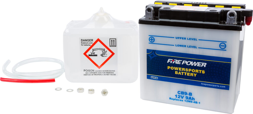 12V Heavy Duty Battery w/Acid Pack