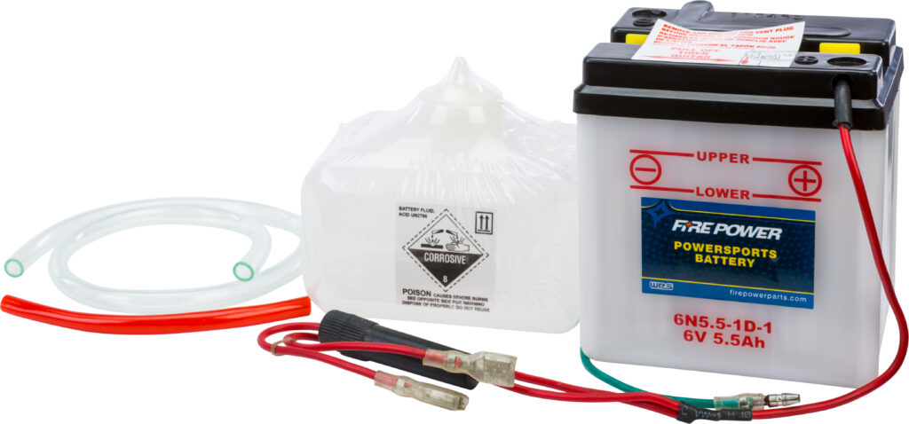 6V Standard Battery w/Acid Pack
