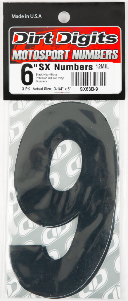 Super X Competition Stick-on Numbers