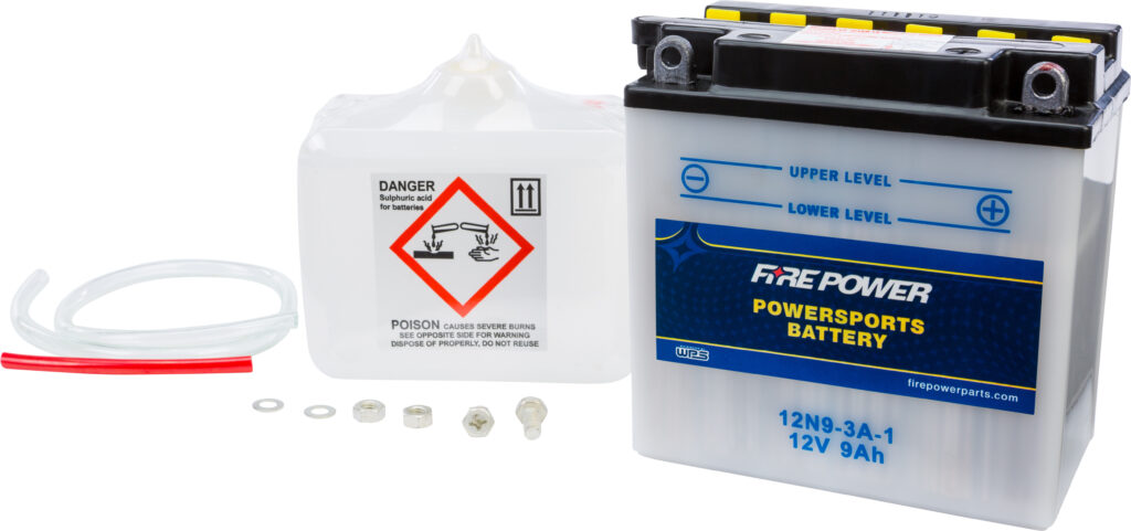 12V Standard Battery w/Acid Pack