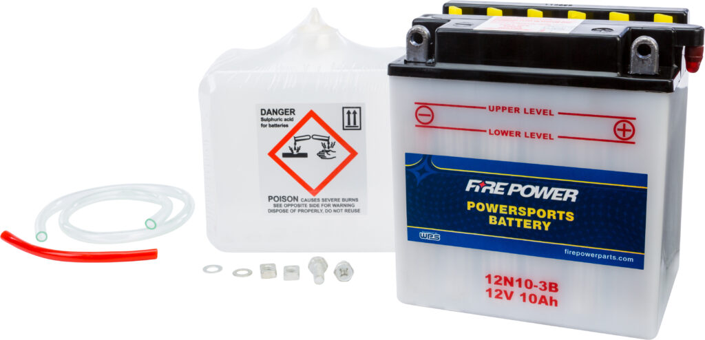 12V Standard Battery w/Acid Pack