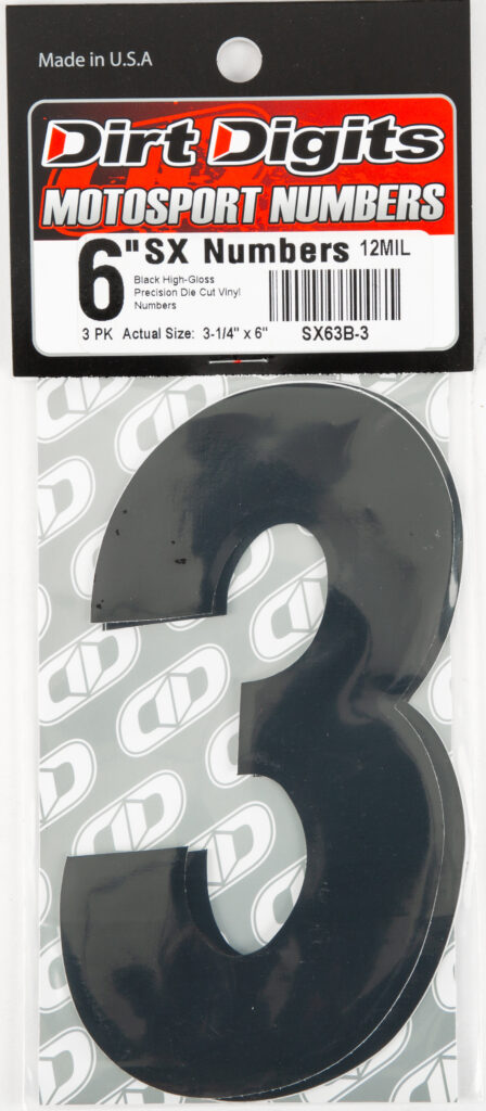 Super X Competition Stick-on Numbers