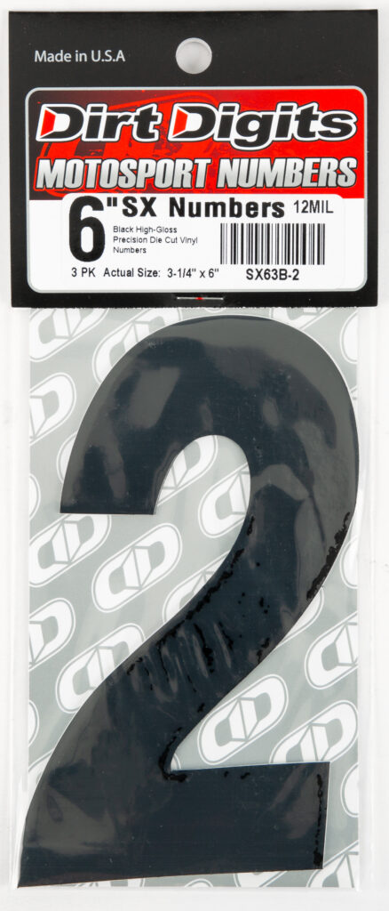 Super X Competition Stick-on Numbers