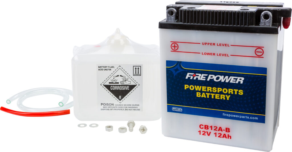 12V Heavy Duty Battery w/Acid Pack