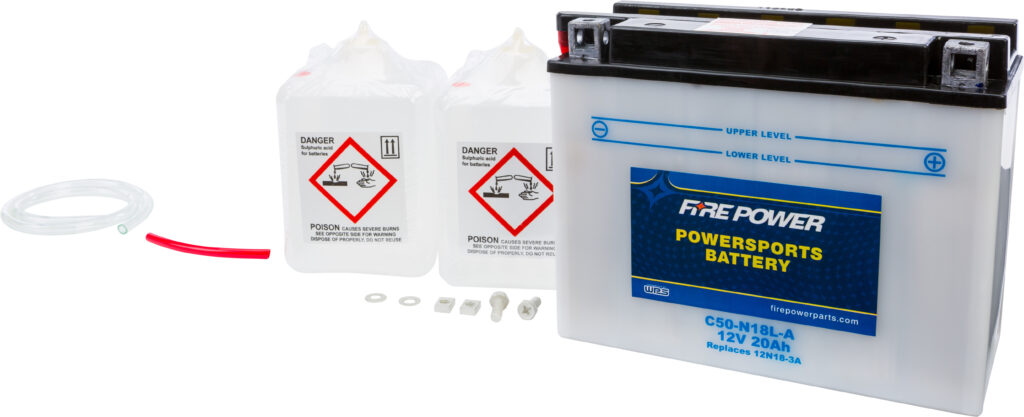 12V Heavy Duty Battery w/Acid Pack