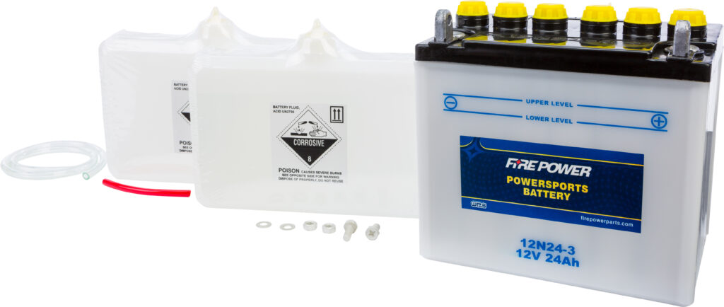 12V Standard Battery w/Acid Pack